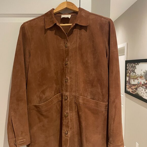 Sezane Jackets & Blazers - Sezane Will Camel Suede Jacket, size Medium